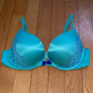 Victoria’s Secret teal push up Bra 34B
